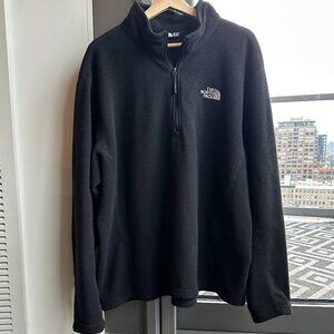 Men's XXL Black North Face Quarter Zip Pullover